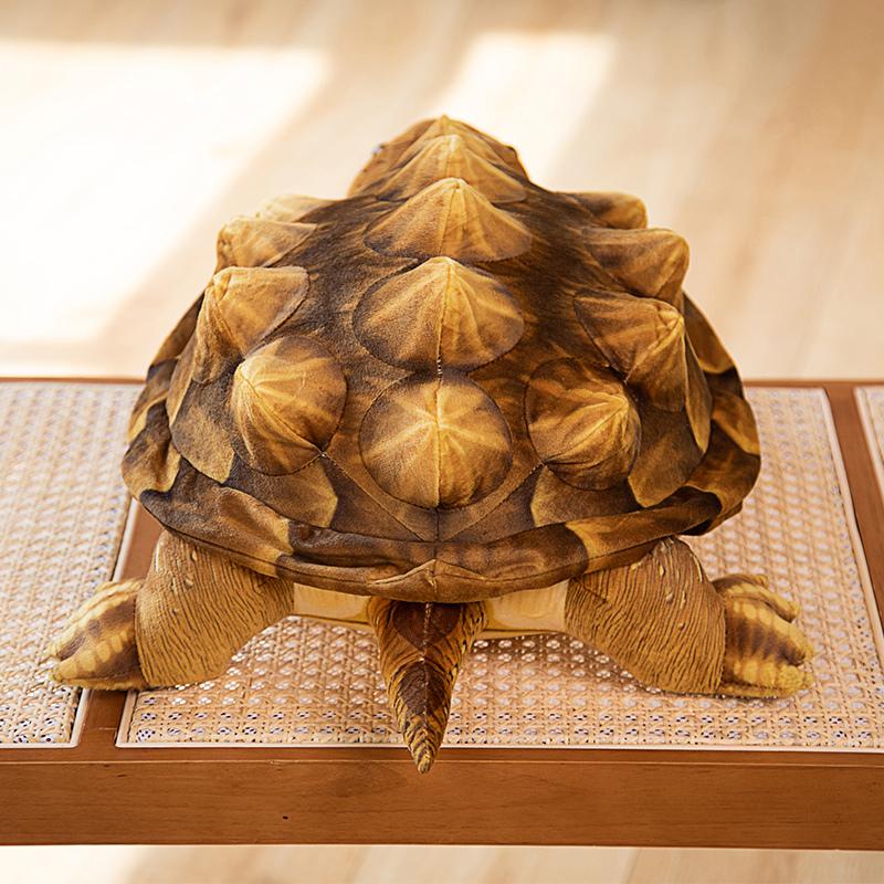 Simulation Alligator Snapper Plush Stuffed Toy Lifelike Turtle Doll Cuddly Plushie Tortoise Animal Toy Birthday Gift