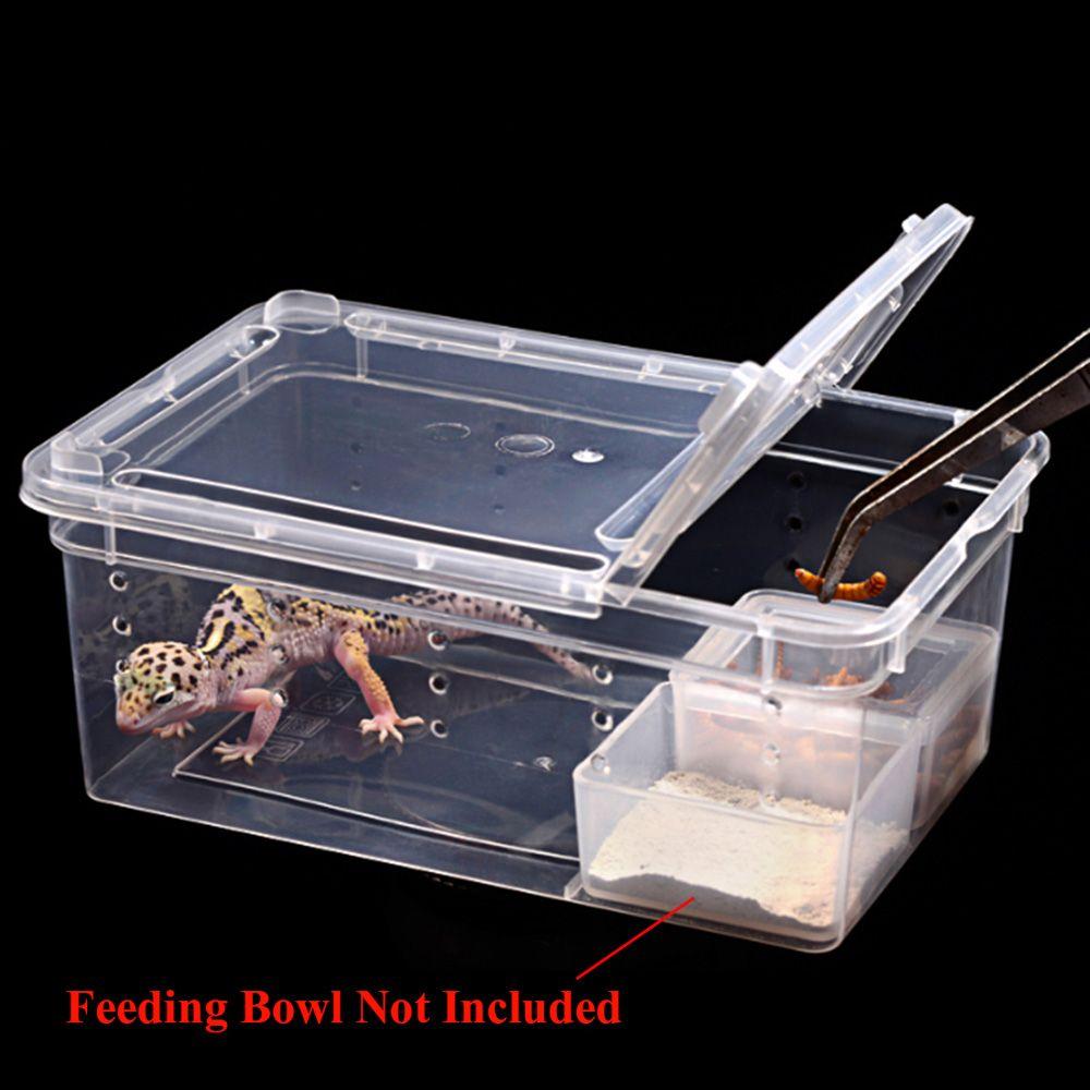 Reptile Frogs Snakes Breeding Cage Transparent Clear Amphibian Terrapin Breeding Box Living House For Lizard Spider Gecko