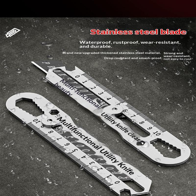 Utility Knife Heavy Duty All Steel Thickened Large Stainless Steel Wallpaper Knife Industrial Grade Durable Tool Holder
