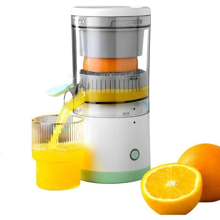 Presse-Agrumes Électrique - 123 - Moteur Puissant - Rechargeable - Facile à Nettoyer - Orange
