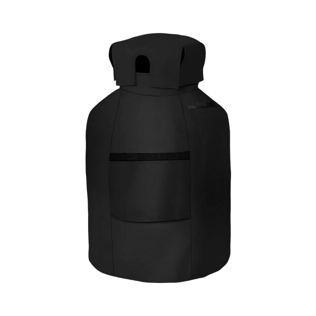 Customizable Dark Dust Proof Gas Storage Enclosure With Bottom Tie Cord And Control Access Outdoor Gas Tank Cover