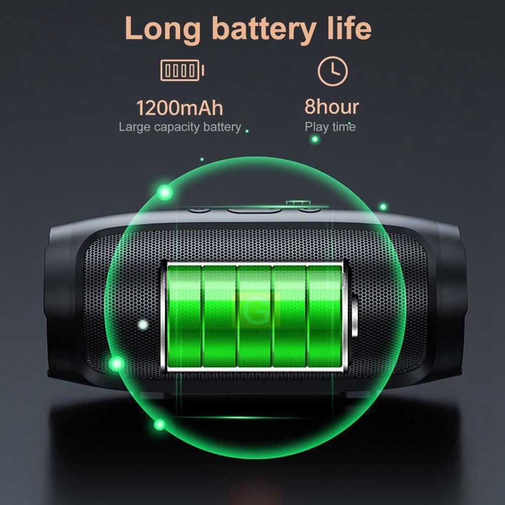 

MINI2+ Portable Rechargeable Bluetooth-compatible Speaker Heavy Bass Wireless Music Subwoofer Support TF Card/U-Disk Green