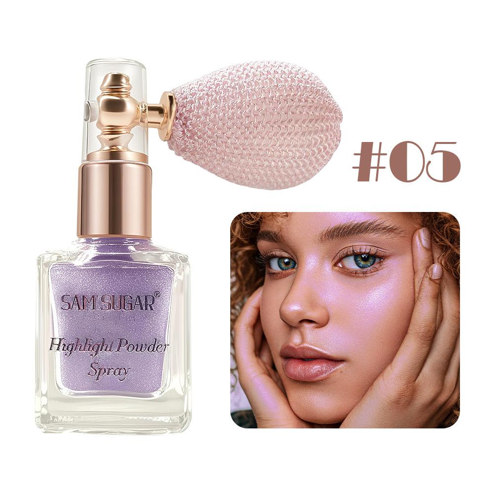 Highlighter-Spray Aufhellender Lidschatten Loser Puder Feiner Glitzer Wasserdichter Highlighter für Gesicht Körper Glitzer-Spray Make-up