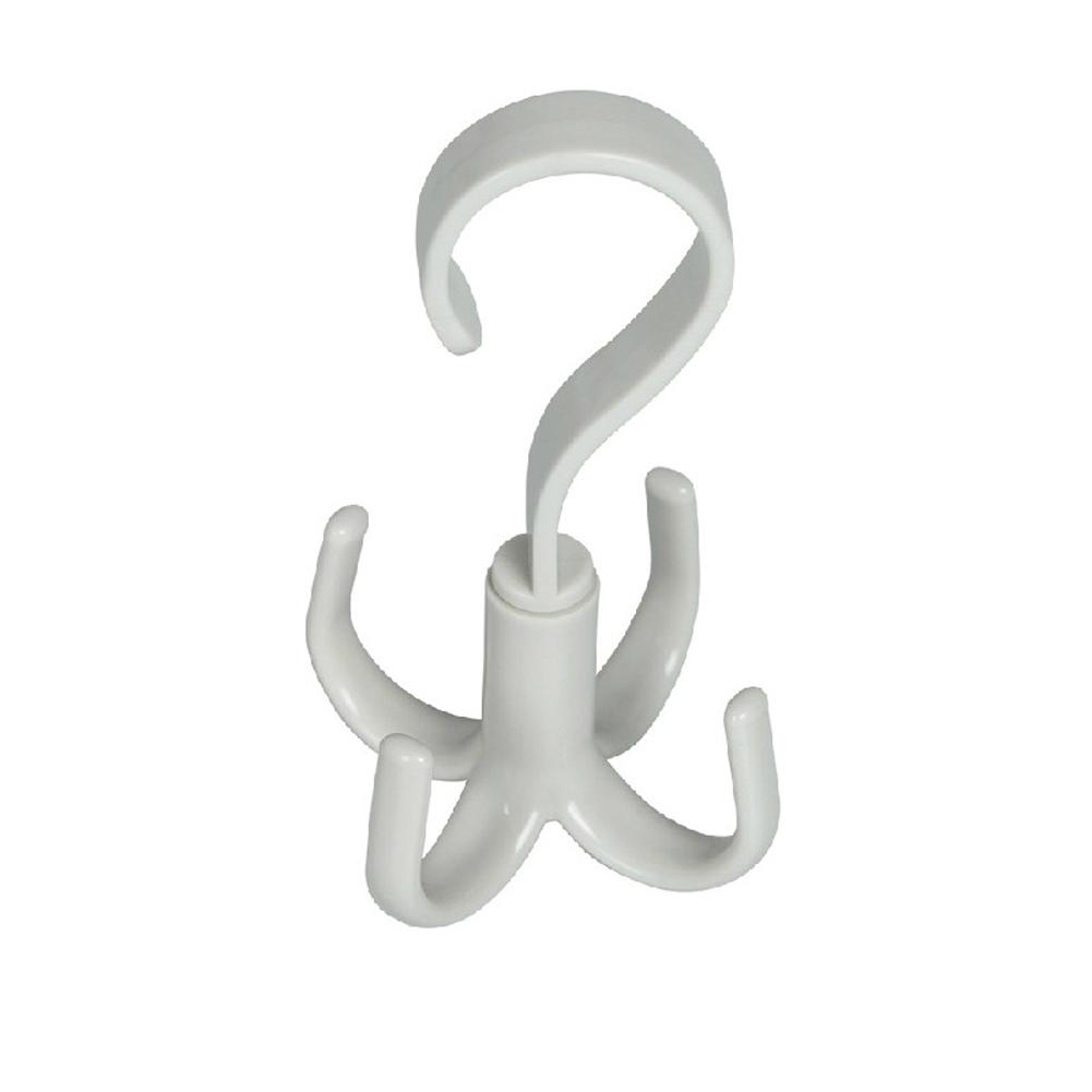 4-claw Hanger 360 Degree Rotatable Multifunctional Kitchen Storage Hook For Hanging Bag Scarf Belt Clothes