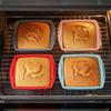 2PCS Heat Resistant Silicone Square Brownie Pan Flexible Dessert Baking Mold  Lasagna