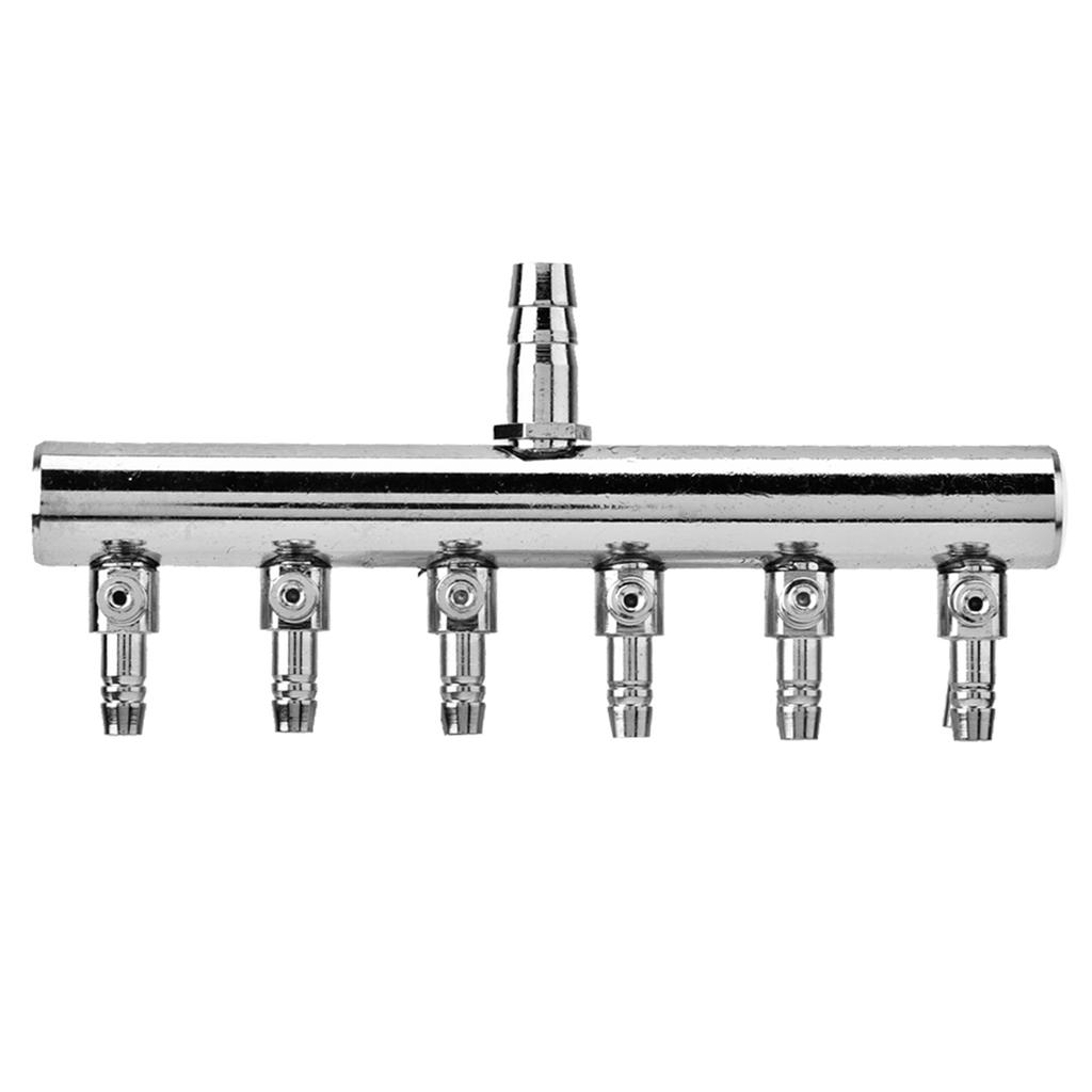 Aquarium Air Flow Valve Stainless Steel Aquarium Fish Tank Air Flow 8mm Turn To 4mm Splitter Control Valve