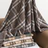 New imitation cashmere plaid scarf women's autumn and winter versatile couple warm scarf gift dual-purpose shawl