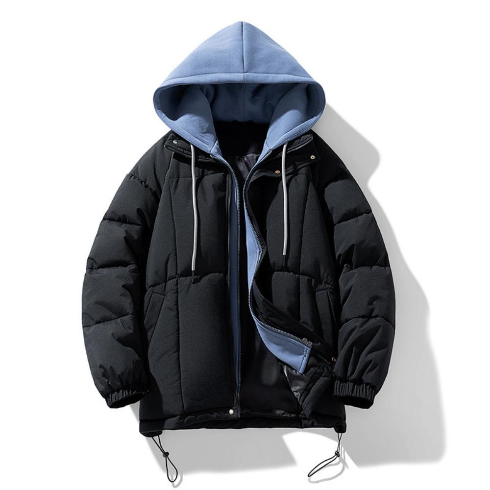 

Новая свободная американская ретро-пуховая хлопковая куртка с капюшоном на флисе и утолщенная куртка 3XL