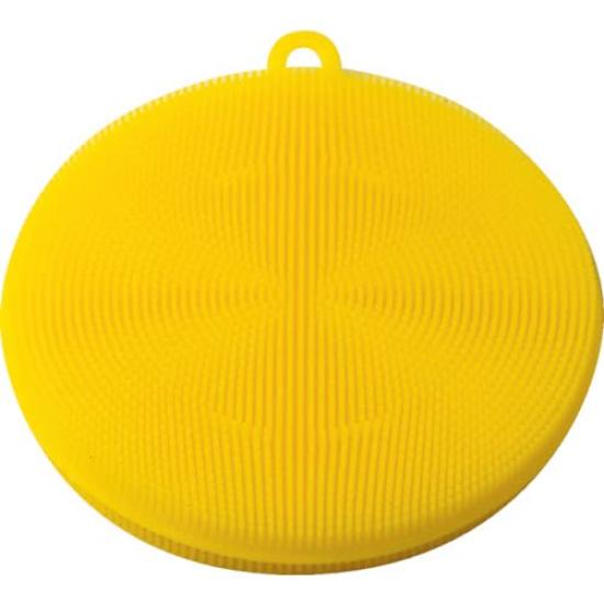 TRUSCO Silicone Scrubber Yellow X 20 Pieces SLT-Y [Case Sold]