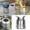 Wood Gasifier Stainless Steel Cooking Stove Outdoor Camping Picnic Cookware