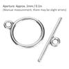 100PCS Jewelry Accessories Alloy Toggle Clasps 2mm Round OT Buckle Bracelet Clasps Bracelet Making