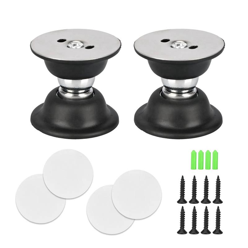 For Motorhome Travel Trailer 1 Pair Heavy Duty RV Magnetic Baggage Door Catch Holder Latch Black