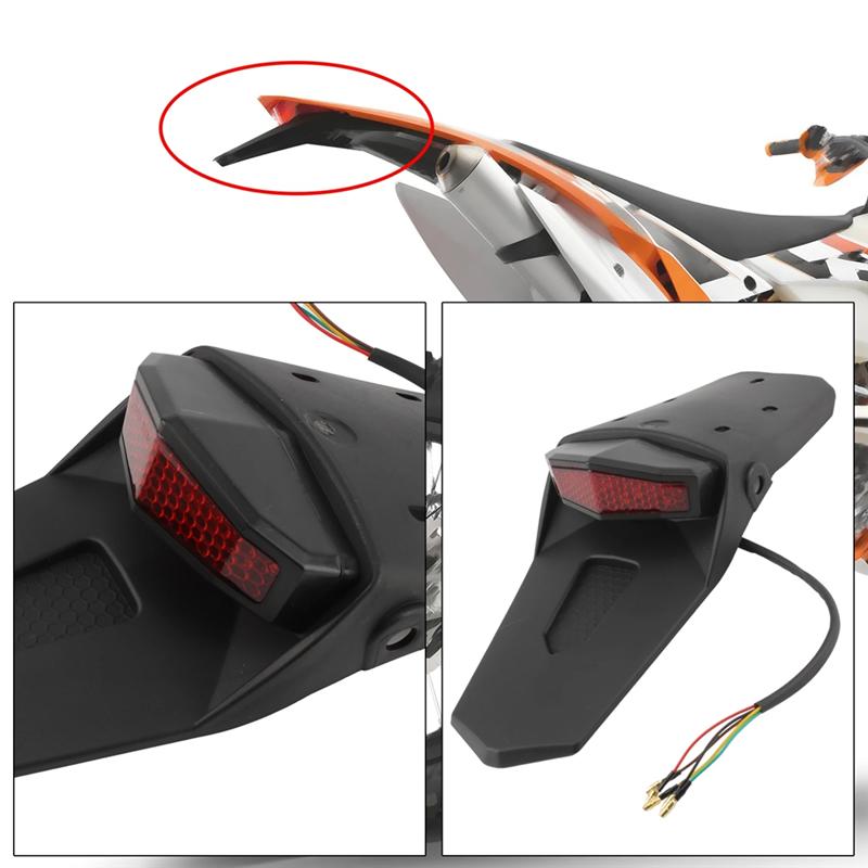 L10A Motocross Rear Fender Tail Light 12V LED For    Suzuki Motorcycle Brake Lamp Universal Accessory
