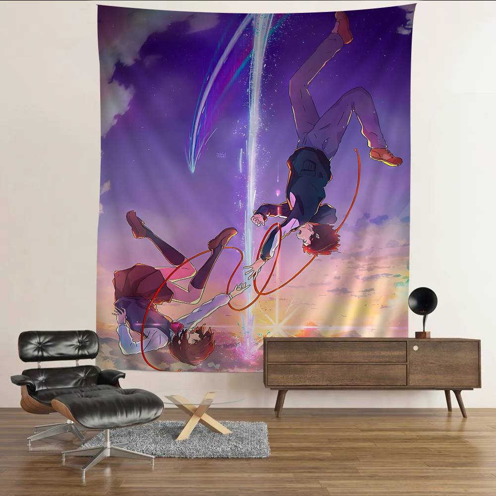 Anime Y-Your N-Name Cartoon Tapestry Wall Hanging Decoration Household Home Decor