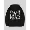Faith over fear Christian Hoodie Christian hoodie Jesus hoodie Fashion hoodie Bible Verse Men and women can be aesthetic 2026