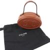 CELINE Handbag Oval Menodiaire Cuir Triomphe Smooth scarf skin Tan 198613 Used