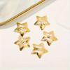 5PCS Starlight Golden Five-pointed Star Mini Star Small Hairpin Modern Style Sweet Style Bangs Styling Accessories Small Clip