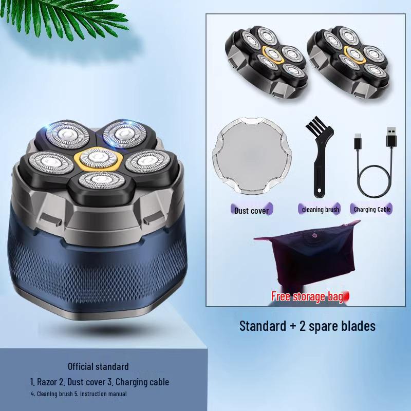 German Imported Men's Bald Head Electric Shaver - Self-Shaving Razor & Hair Clipper