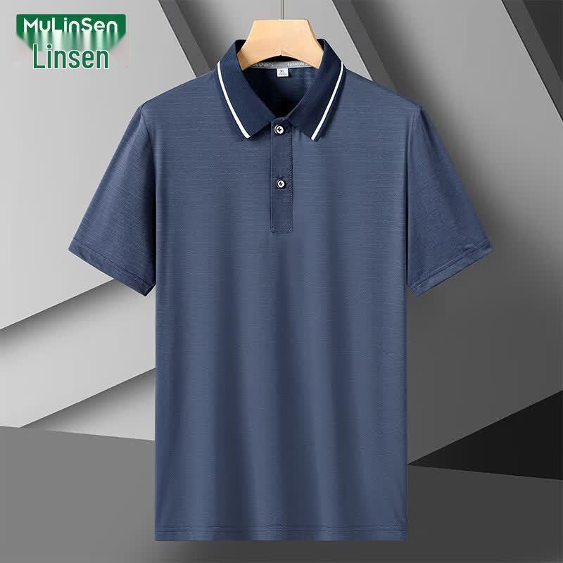 MULINSEN Ice Silk Breathable Quick-Dry Polo Shirt 7XL