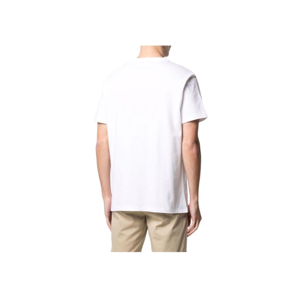 Polo Ralph Lauren Solid Color V-Neck Cotton Small Logo Embroidered Short Sleeve T-Shirt Men Tops White 710671453-008