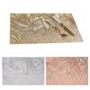 Placemats Gold Metallic Hollow Out Rectangle Table Mat Heat Resistant PVC