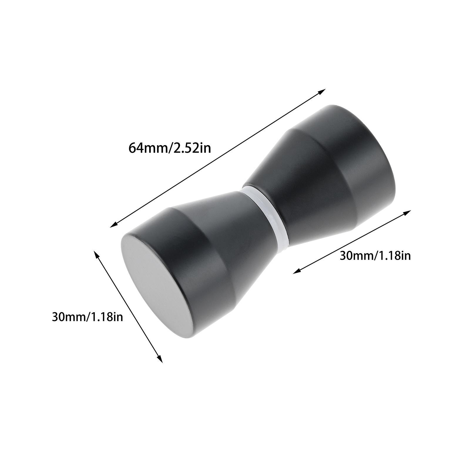 Aluminum Alloy Door Handle Black/gold Single Glass Door Knob Bathroom Shower Cabinet Double-Sided Handle Pull Gate Home Hardware