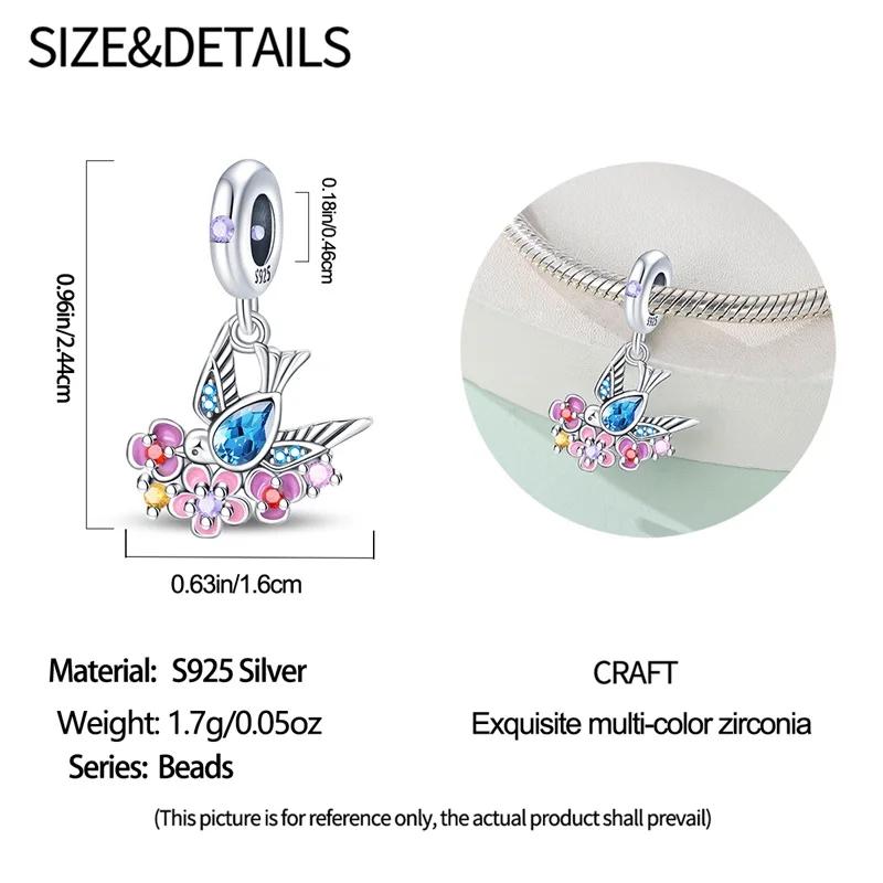 Copper Bouquet Of Flowers Cat Swallow Snail Butterfly Pendant Charms Beads Fit Bracelet Diy Birthday Jewelry Gift