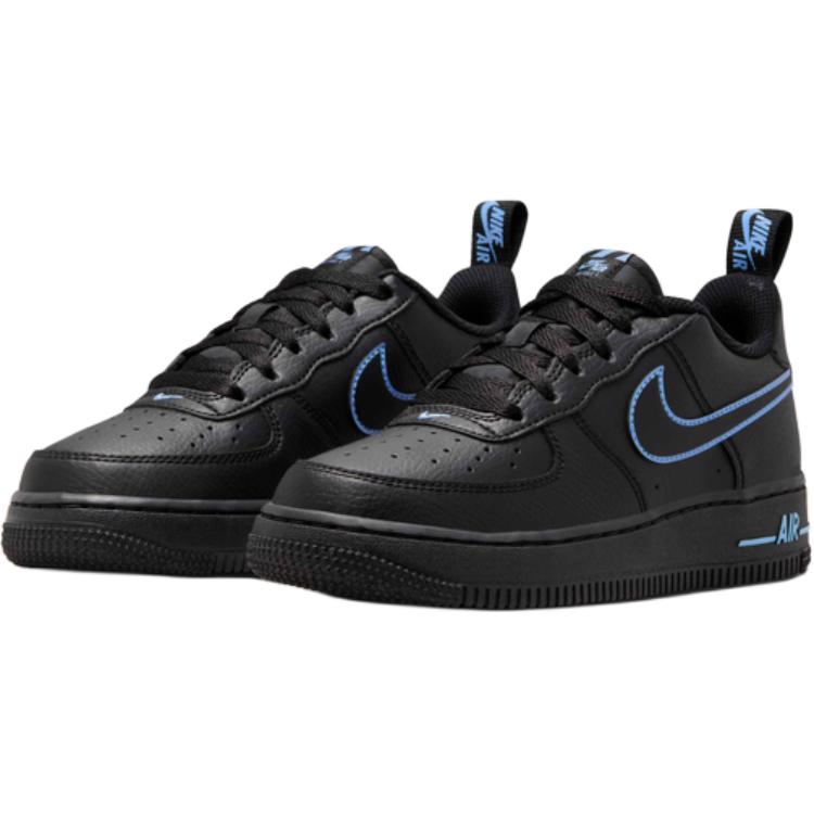 Nike Air Force 1 LV8 Freizeit Schwarz Universitätsblau IB2883-001