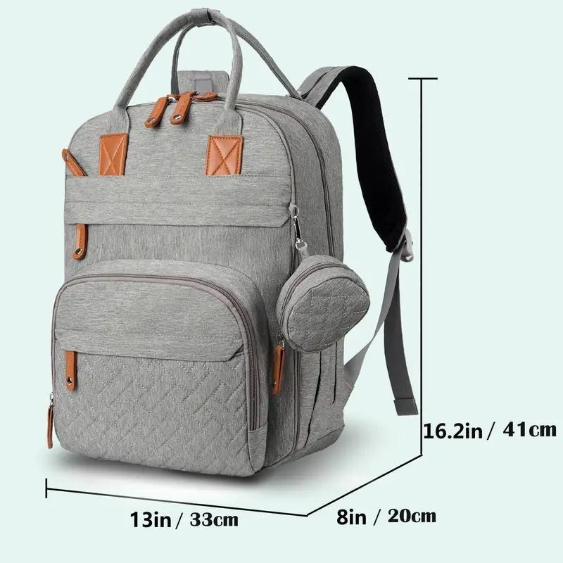 Baby-Essentials-Reisetasche – multifunktionale, wasserdichte Wickeltasche, Reise-Essentials-Babytasche mit Wickelunterlage, Kinderwagengurten und Schnulleretui