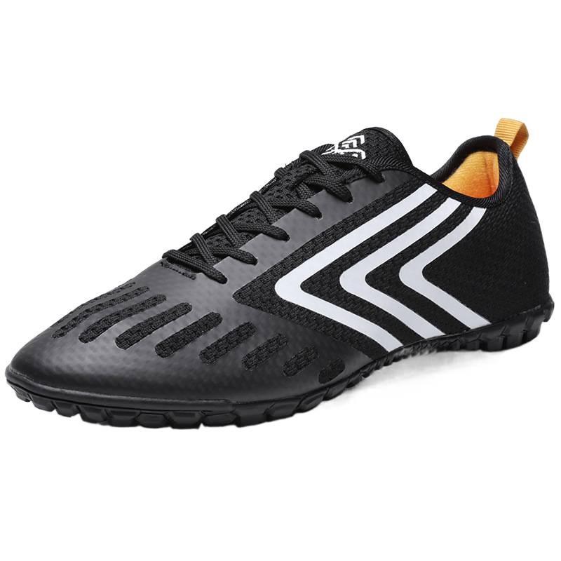 Football shoes men and women teenagers fly-woven mesh long nail bottom broken nail grass sports training shoes