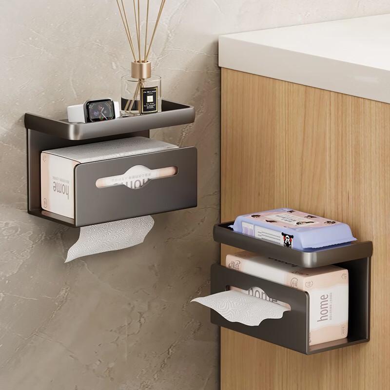 Punch-Free Bathroom Suction Cup Tissue Holder