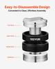 VEVOR Coffee Distributor 53mm, 2-in-1 Adjustable Espresso Distributor with Fan-Shaped Base