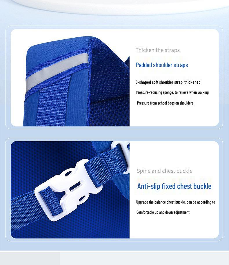 2025 Kids' Lightweight Cartoon Backpack for Ages 6-12 with Spine Protection and Double Shoulder Straps