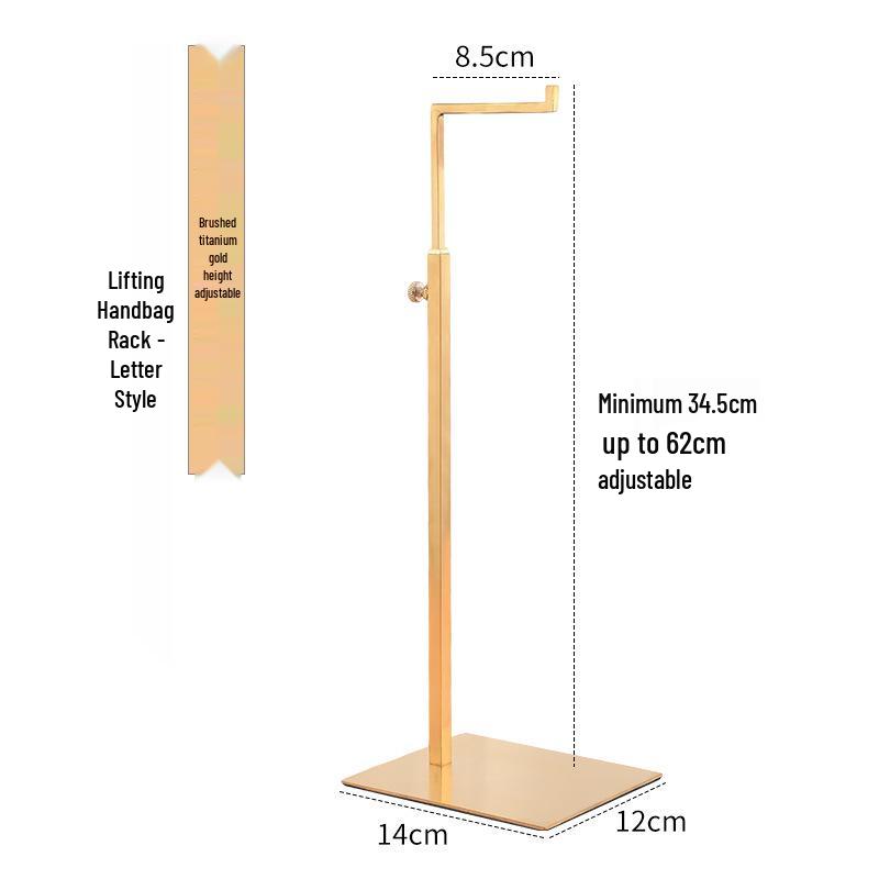 Stainless Steel Adjustable Multi-functional Bag Display Stand for Clothing Stores - 2025 New Style