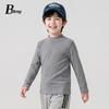 Children's Korean Style Mid-Neck Long Sleeve Autumn Base Layer - Boys & Girls Versatile Top