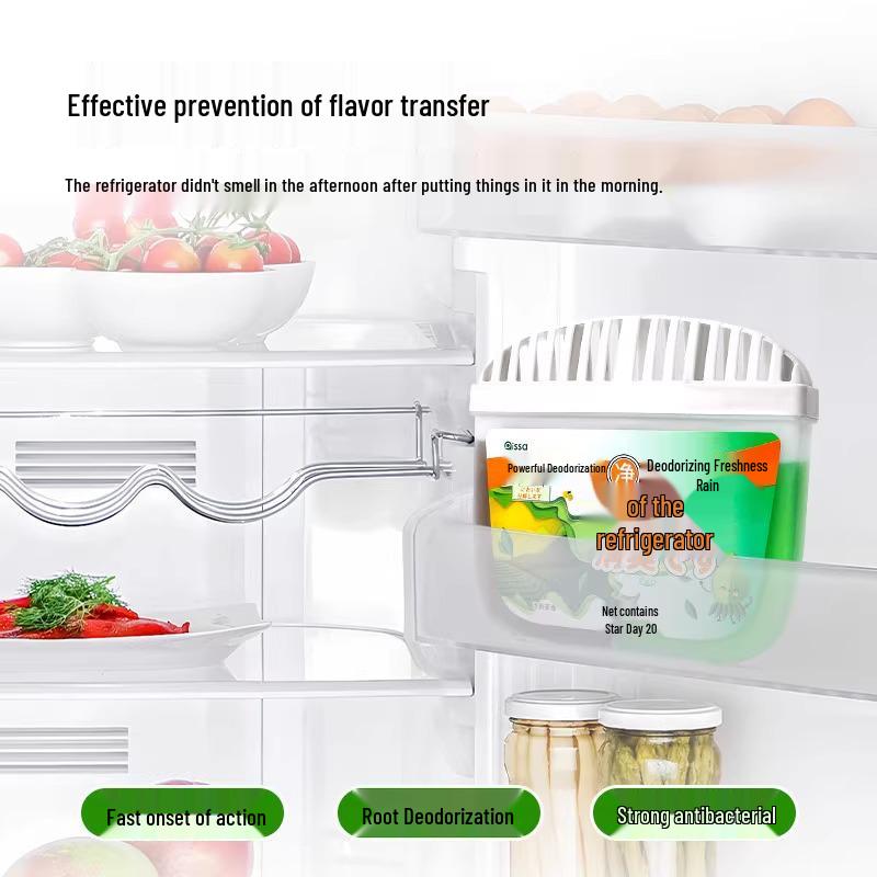 Two-Pack Refrigerator Deodorizer with Activated Carbon for Odor Removal and Purification