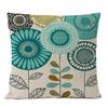 Home Decorative Throw Pillow Rustic Geometric Floral Pillow Cover Multi Flower Pillow Case Sofa Cushions _,(9)