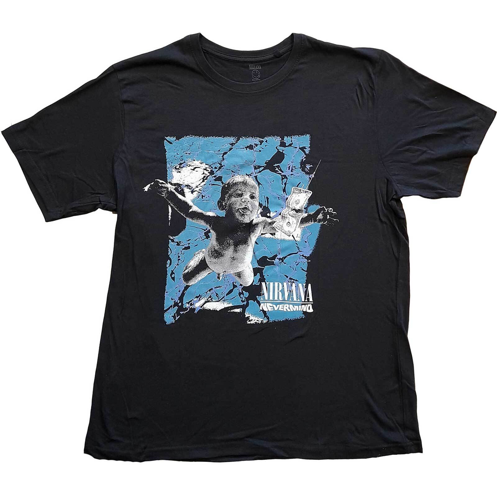 Nirvana Unisex T-Shirt: Nevermind Cracked S