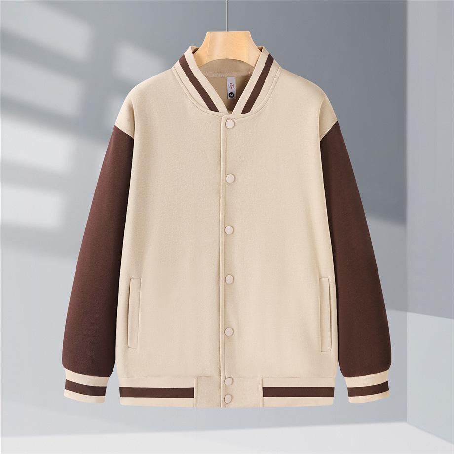 Toamnă Nou Bumbac Oxigen Jachetă Subțire de Baseball cu Nasturi Cămașă de Baseball cu Mâneci Lungi Top de Cuplu Îmbrăcăminte de Lucru Jachetă cu Guler Înalt Uniformă de Echipă