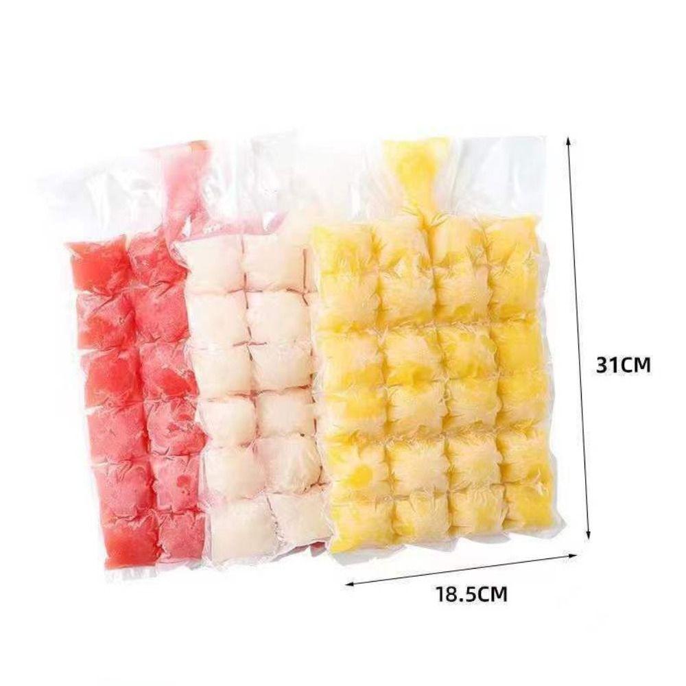 50pcs Disposable Ice Making Bags with Funnel Ice-making Mold Bag Bar Supplies Ice Cube Bags Freezer