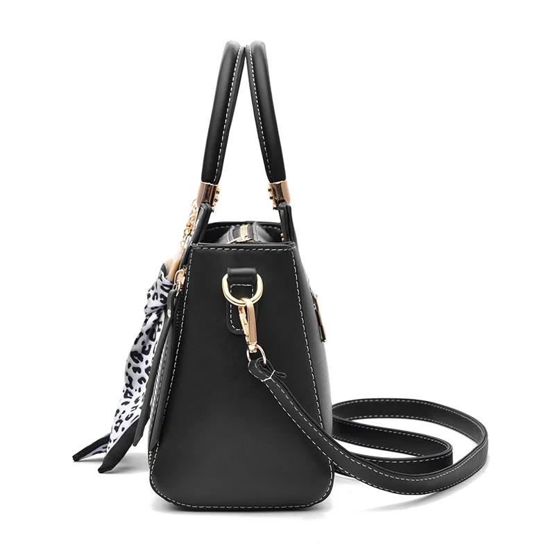 Fashi Women Handbags PU Leather Top-handle Totes Embroidery Crossbody Bag Female Luxury Tasel Design Shoulder Bag Bolso Mujer
