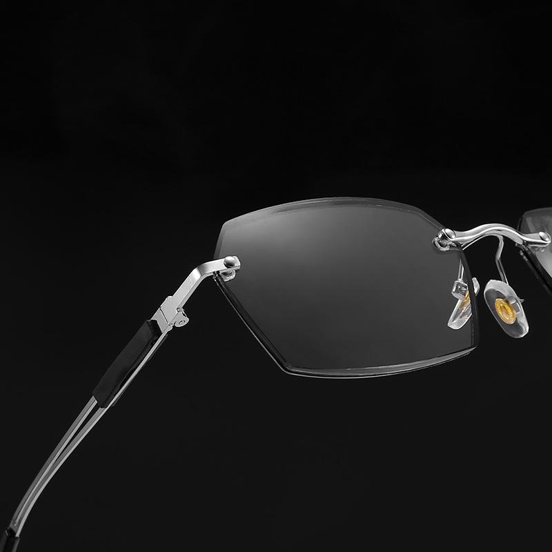 2PCS Frameless Reading Glasses Anti Blue Light HD For Middle Aged Elderly People 187