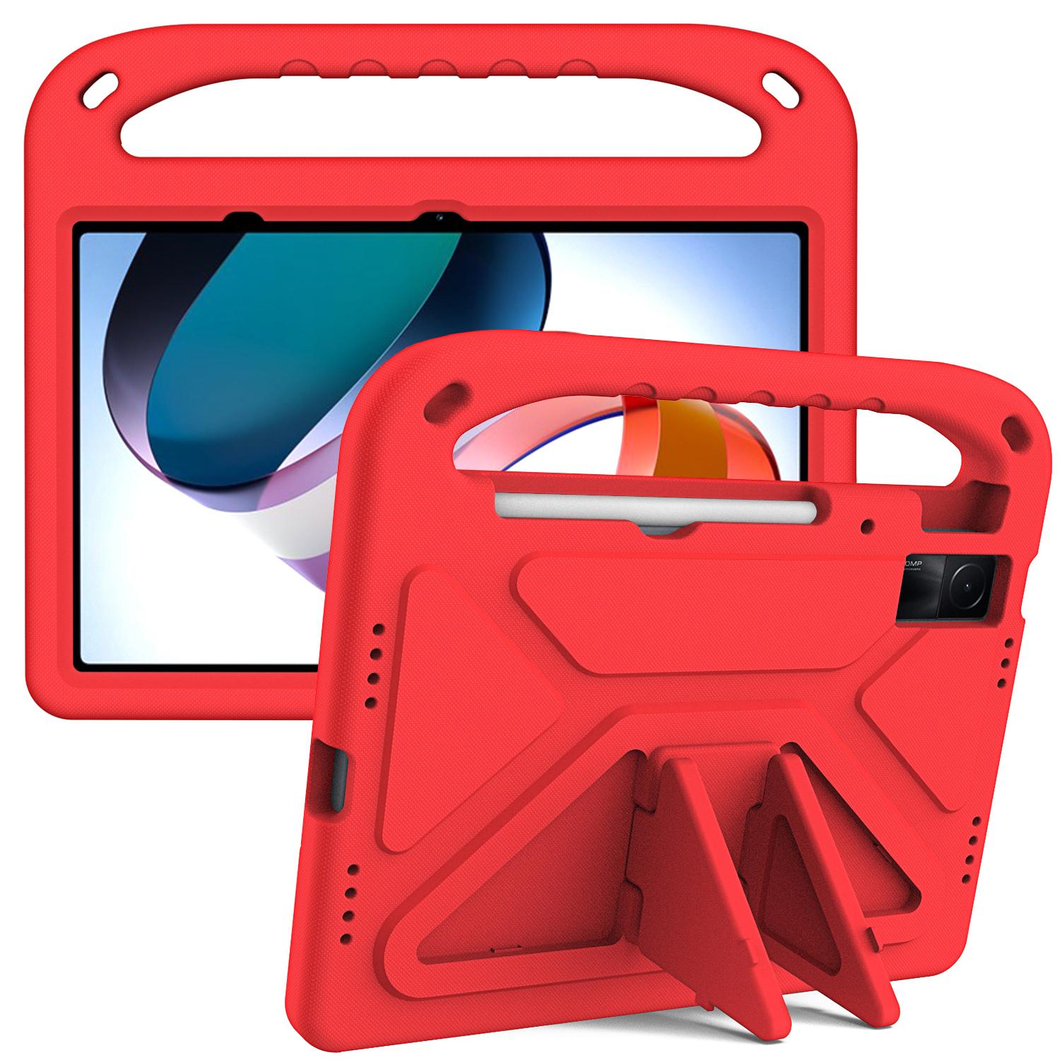 

EVA Case for Xiaomi Redmi Pad 2022 10.61 Inch 22081283G Built-in Kickstand Cover Kids Friendly with Portable Holder Shockproof Redmi Pad 2022-10.61 красный
