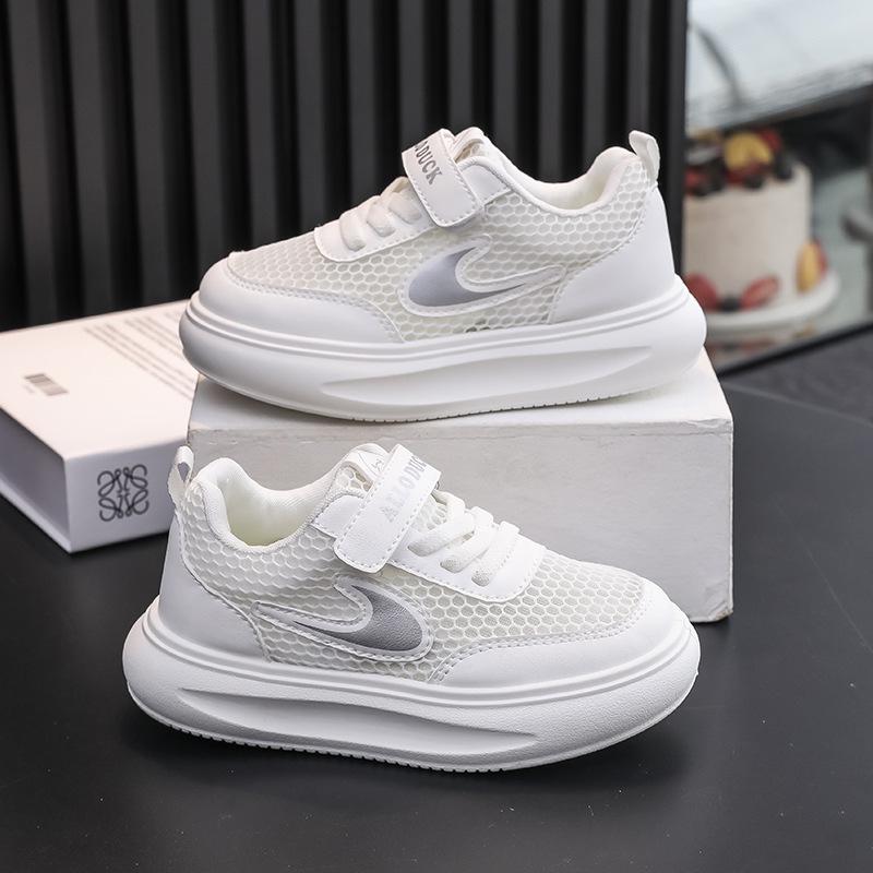 Autumn Non-slip Kids Sports Shoes - Breathable Mesh Casual Flats for Boys Size 27 - 16.6CM