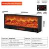 LED Simulation Flame European Style Electric Fireplace Embedded Decorative Cabinet Home Heater Hotel 4D Electronic Fireplace