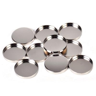 10 x kulatá plechová pánev 26 mm prázdné oční stíny reagující na magnety