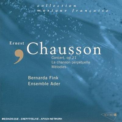 CD ENSEMBLE ADER, ERNEST CHAUSSON, BER - Chausson: Chamber Works  4767427 Accord 2005 France Classical Used