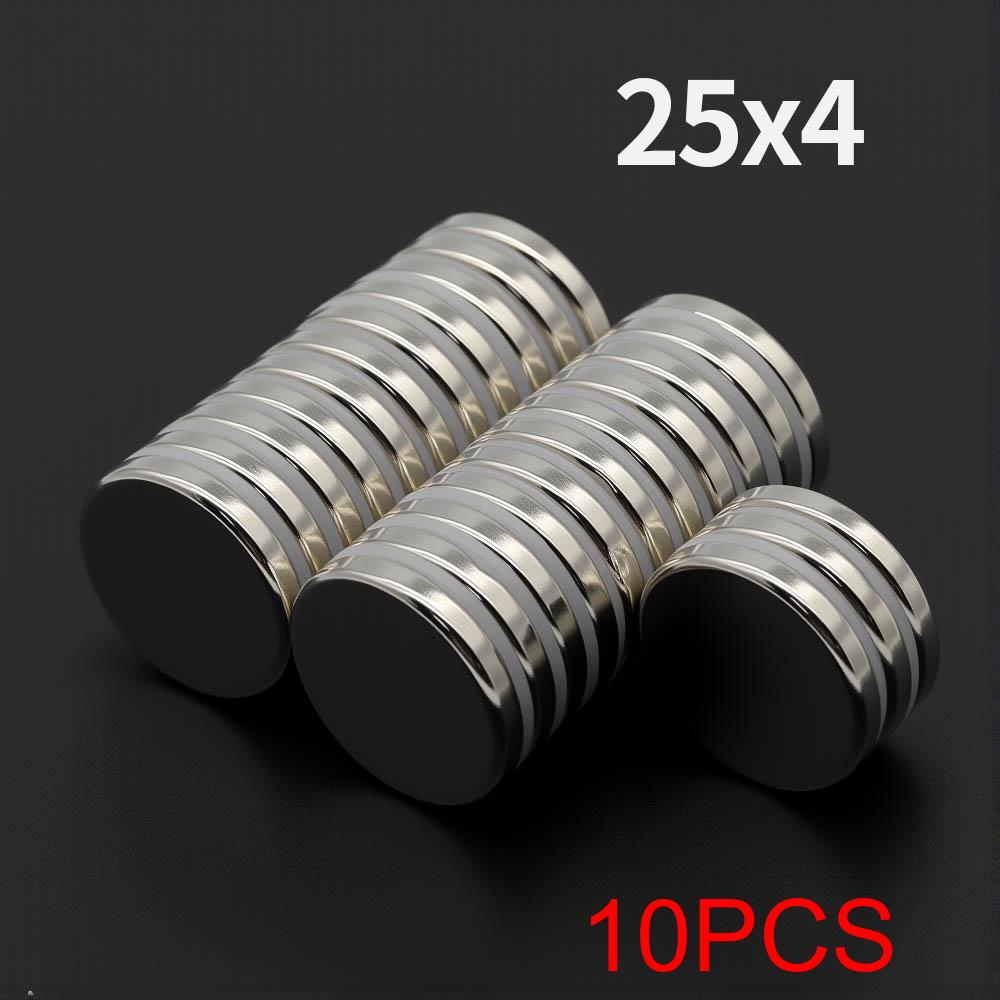 25x4mm Powerful Neodymium Magnet N35 NdfeB Permanent Magnetic imanes Round Super Strong Fridge Magnets DIY