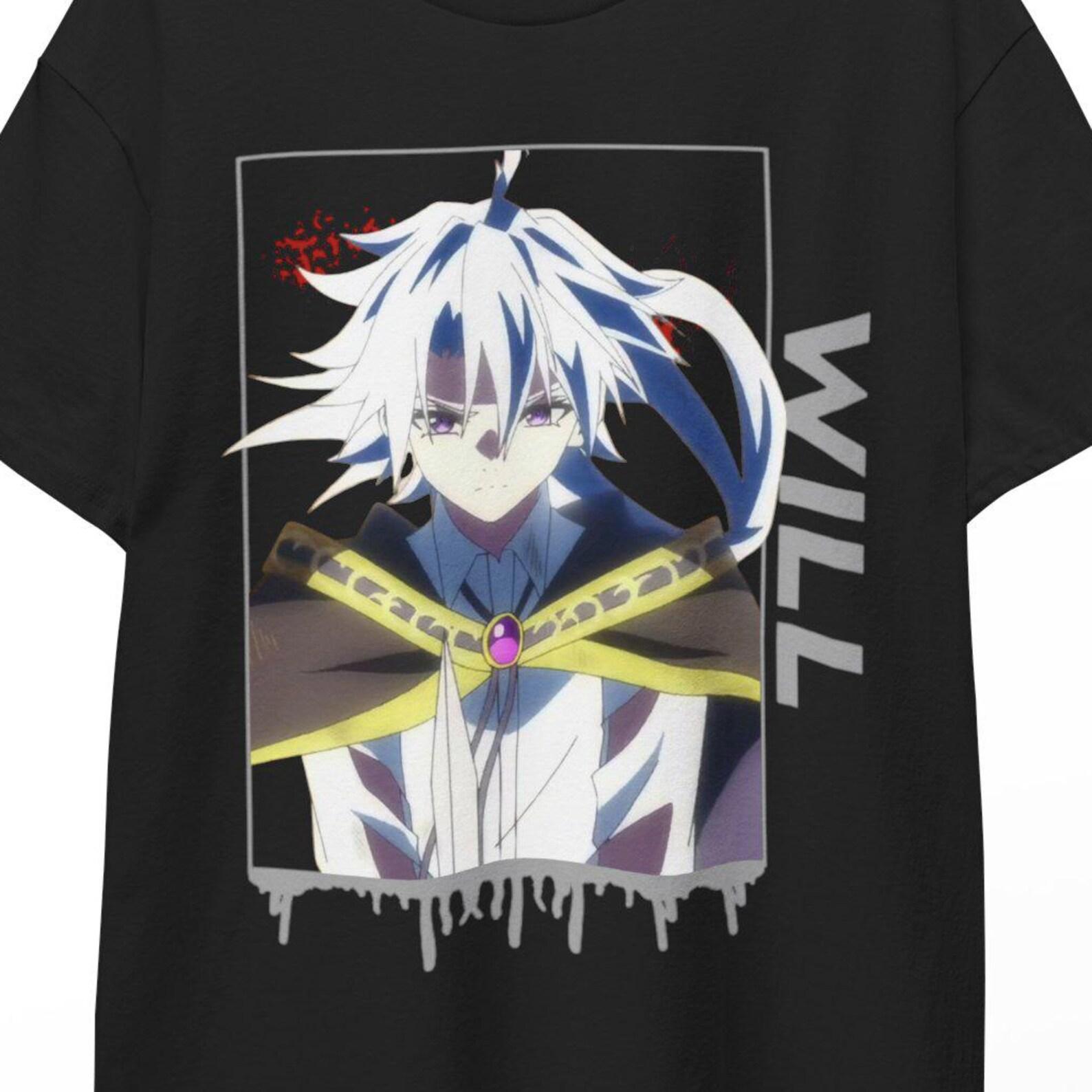 Wistoria Anime T-Shirt Will Serfort Elfaria Manga Tee Fantasy Sword Magic Graphic Unisex Manga Aesthetic Cosplay Shirt Gift for Anime Lovers M