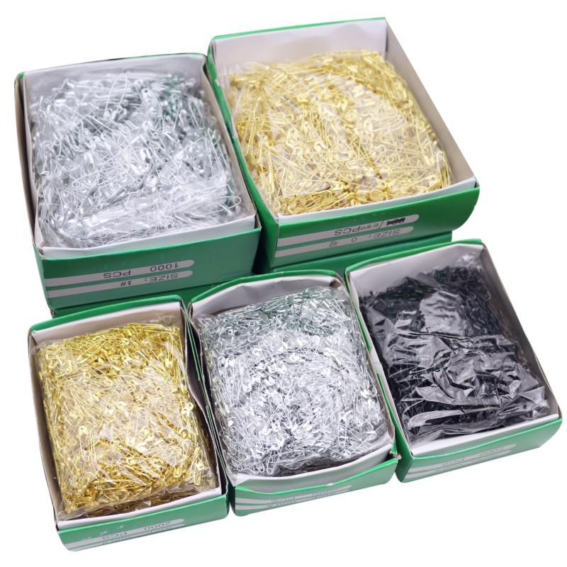 Gourd-Shaped Metal Safety Pins: Iron, Copper, Stainless Steel In Gold, Silver, Black - Clothing Tags/Small Pin Buckles